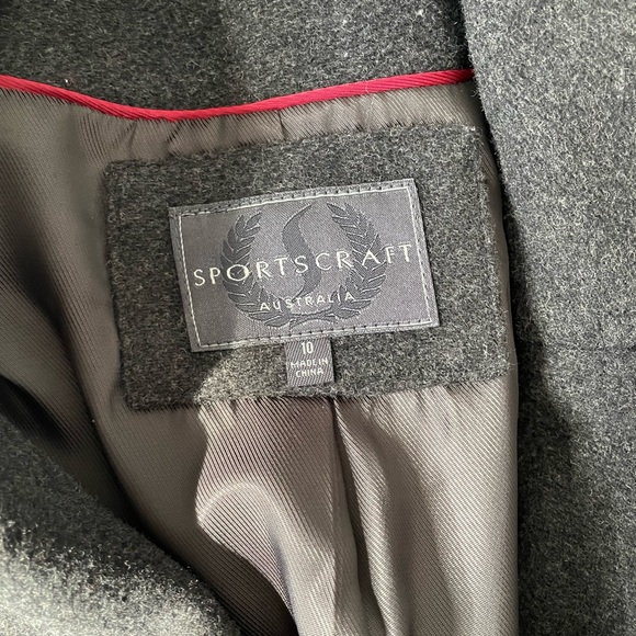 Sportscraft Dark Grey Felt Wool Jacket - Picture 7 of 8